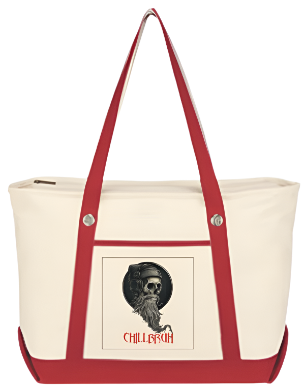 Chillbruh™ Red Beach Tote