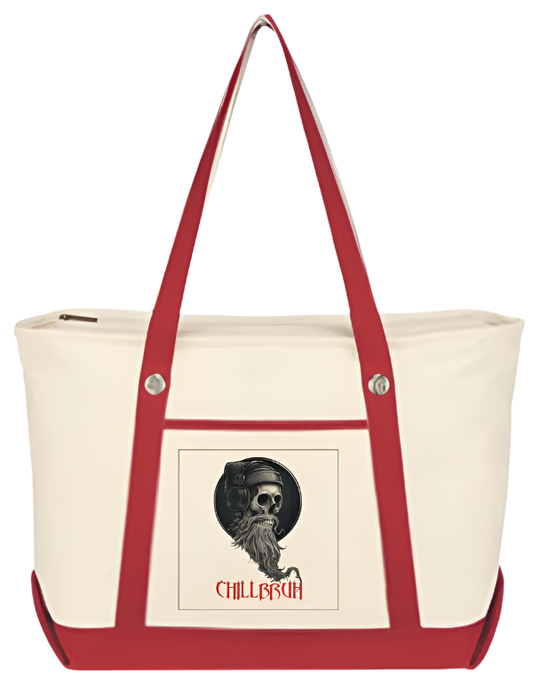 Chillbruh™ Red Beach Tote