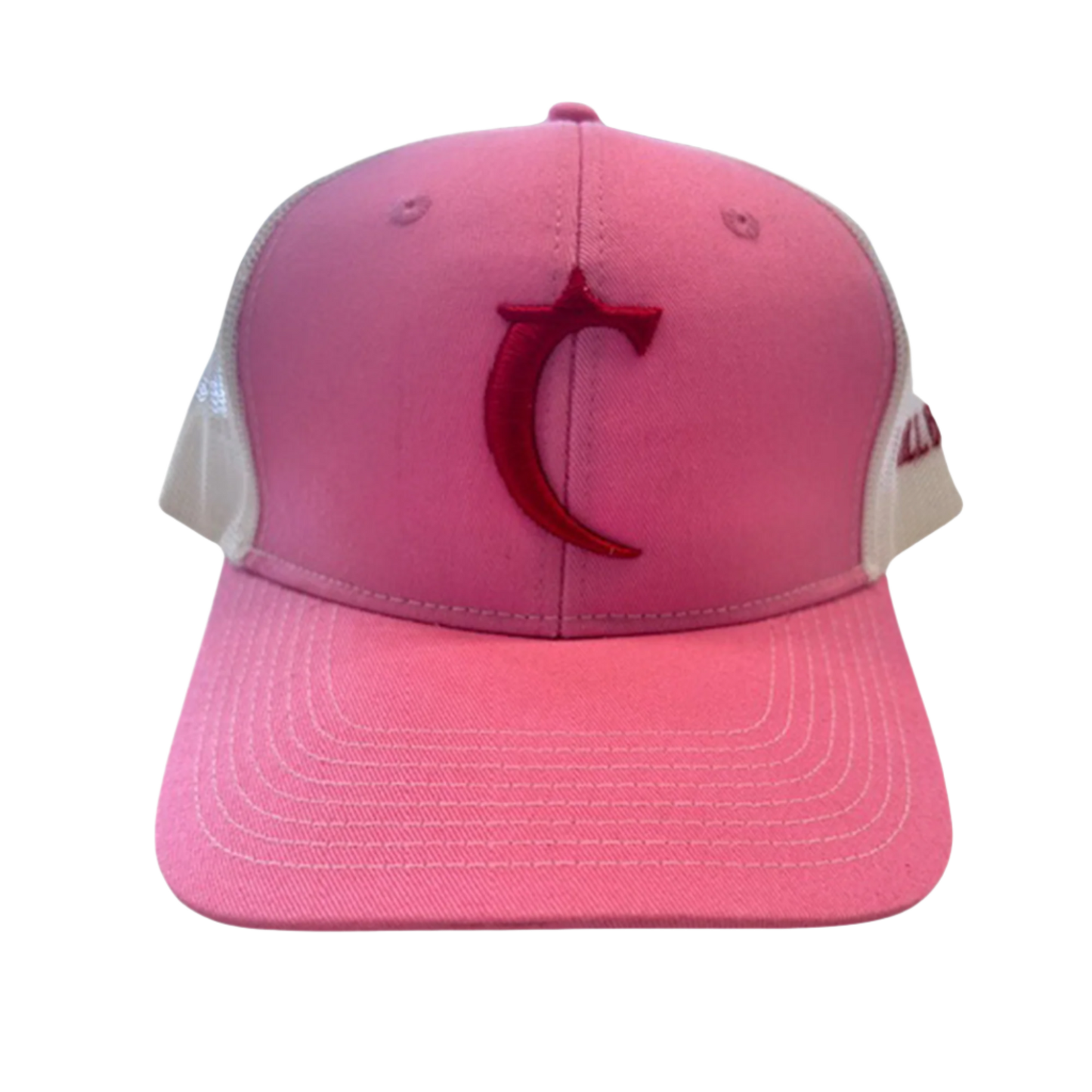 Chillbruh™ Pink & White Hat with Puff Logo