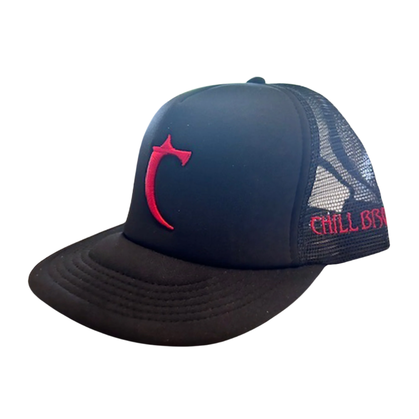 Chillbruh™ Black Hat with Puff Logo